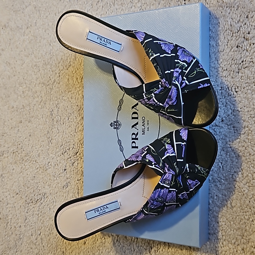 🛑PRADA Calzature Donna Kitten Heels - Picture 3 of 9